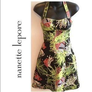 Nanette Lepore Coral Reef Halter Dress